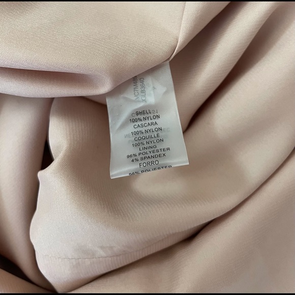 NWT Vince Camuto Sequin Blush Rose Gold Metallic Sheath Dress 14 (fits like 12) - Picture 10 of 16